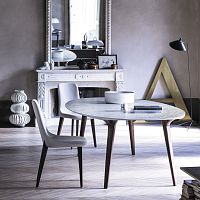 Contemporary dining table ADEMARoakwalnutmarble