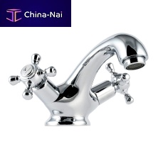 Double-handle bidet mixer tap 94475 - WITH2 ANTIGONAcountertopchromed metalchrome-plated brass