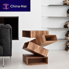 Original design side table BALANCING BOXESwoodenmetalsquare
