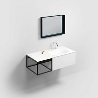 Stainless steel washbasin stand CL/07.69.104.21coated