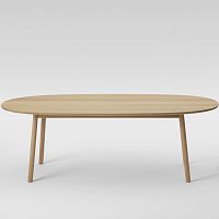 Contemporary dining table FUGUoakashoak base