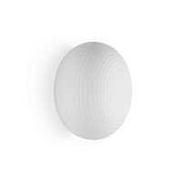 Contemporary ceiling light BIANCA LARGEovalglassmetal