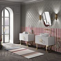 Free-standing washbasin cabinet GRAND JETwoodencontemporarywith door