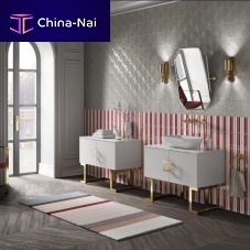 Free-standing washbasin cabinet GRAND JETwoodencontemporarywith door