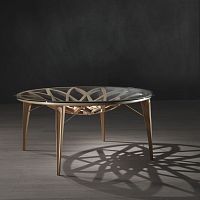 Contemporary table TA63 GALILEO glassround