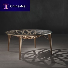 Contemporary table TA63 GALILEO glassround