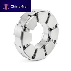 Thrust plain bearing tilting padsteelbronze
