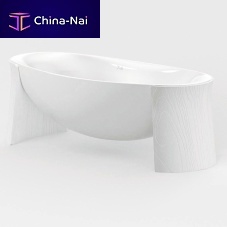 Oval bathtub FLOATINGfree-standingacrylicwhite