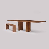 Contemporary table LINEGROUND FARMoakwalnutcherrywood