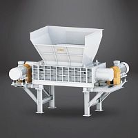 Double-shaft shredder Economicalprimarysolid & bulk wasterugged