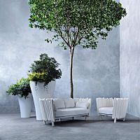 Original design armchair CANISSE fabriclow-density polyethylene (LDPE)100% recyclable