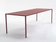 Contemporary table 10 YEARS SLIMsteelsteel baserectangular