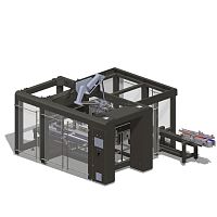 Top-loading case packer EVAwrap-aroundautomaticbottle