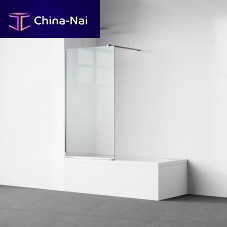 Fixed bath screen C40reversibletempered glass1 panel