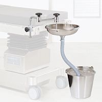 Surgery table-mounted surgical basin stand 91613stainless steel
