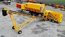Water dosing unit beltmobilewith belt feeder