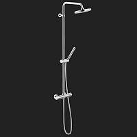 Recessed wall shower set PLUS: PL00030/30CRcontemporaryfor hotelwith hand shower