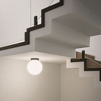 Contemporary ceiling light ASTEROIDE sphericalblown glasschrome