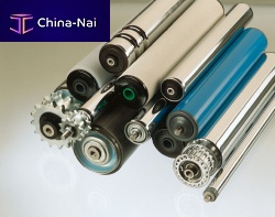 Slip-on conveyor roller steel