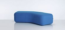 Contemporary bench BENDleathermodular