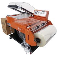 Semi-automatic shrink wrapper FP seriesfor cosmetic productsfor the food and beverage industrytray
