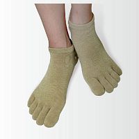 Copper yarn antimicrobial socks Toe Ankle