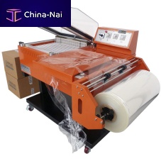 Semi-automatic shrink wrapper FP seriesfor cosmetic productsfor the food and beverage industrytray