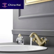 Double-handle washbasin mixer tap LO 41276 CRcountertopchromed metalbathroom