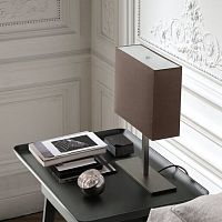 Table lamp Leukonmetalglassfabric