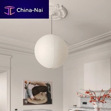 Pendant lamp Akari steelpapertraditional