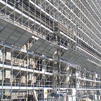 Fixed scaffolding PEfacademodular