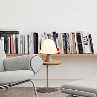 Table lamp Meadow brassglassfabric