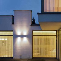 Contemporary wall light APOLLOoutdoorcast aluminumrectangular