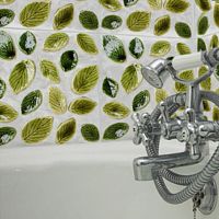 Bathroom mosaic tile Nutleaf wallsquarefloral