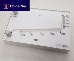 Differential pressure gauge dialplasticinclined tube