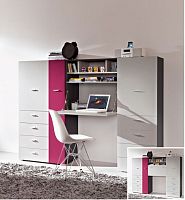 Contemporary desk ITS.CULT woodenwith shelfchild's