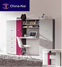 Contemporary desk ITS.CULT woodenwith shelfchild's