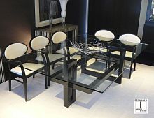 Contemporary table IOSglassrectangular