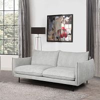 Contemporary sofa MILANO fabricgraywooden