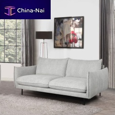 Contemporary sofa MILANO fabricgraywooden