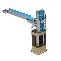 Big-bag filling station for the food industry