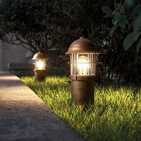 Garden bollard light Gardentraditionalcopperbrass