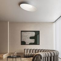 Contemporary ceiling light KATEconicalaluminumopal