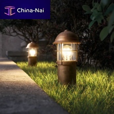 Garden bollard light Gardentraditionalcopperbrass