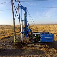 Continuous flight auger (CFA) drilling rig SR-45soil investigationpilingdeep