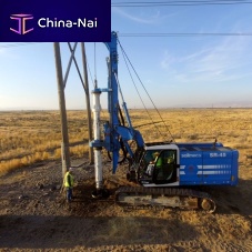 Continuous flight auger (CFA) drilling rig SR-45soil investigationpilingdeep