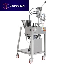 Semi-automatic filler and capper for liquidsfor pharmaceutical productsbottle