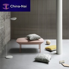 Floor-standing lamp LEAFaluminumbrasscontemporary