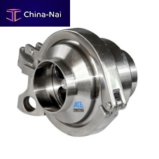 Sanitary check valve for the chemical industryfor pharmaceutical applicationsfor the food industry