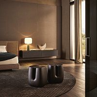 Contemporary side table UBEsolid woodsolid wood basehome